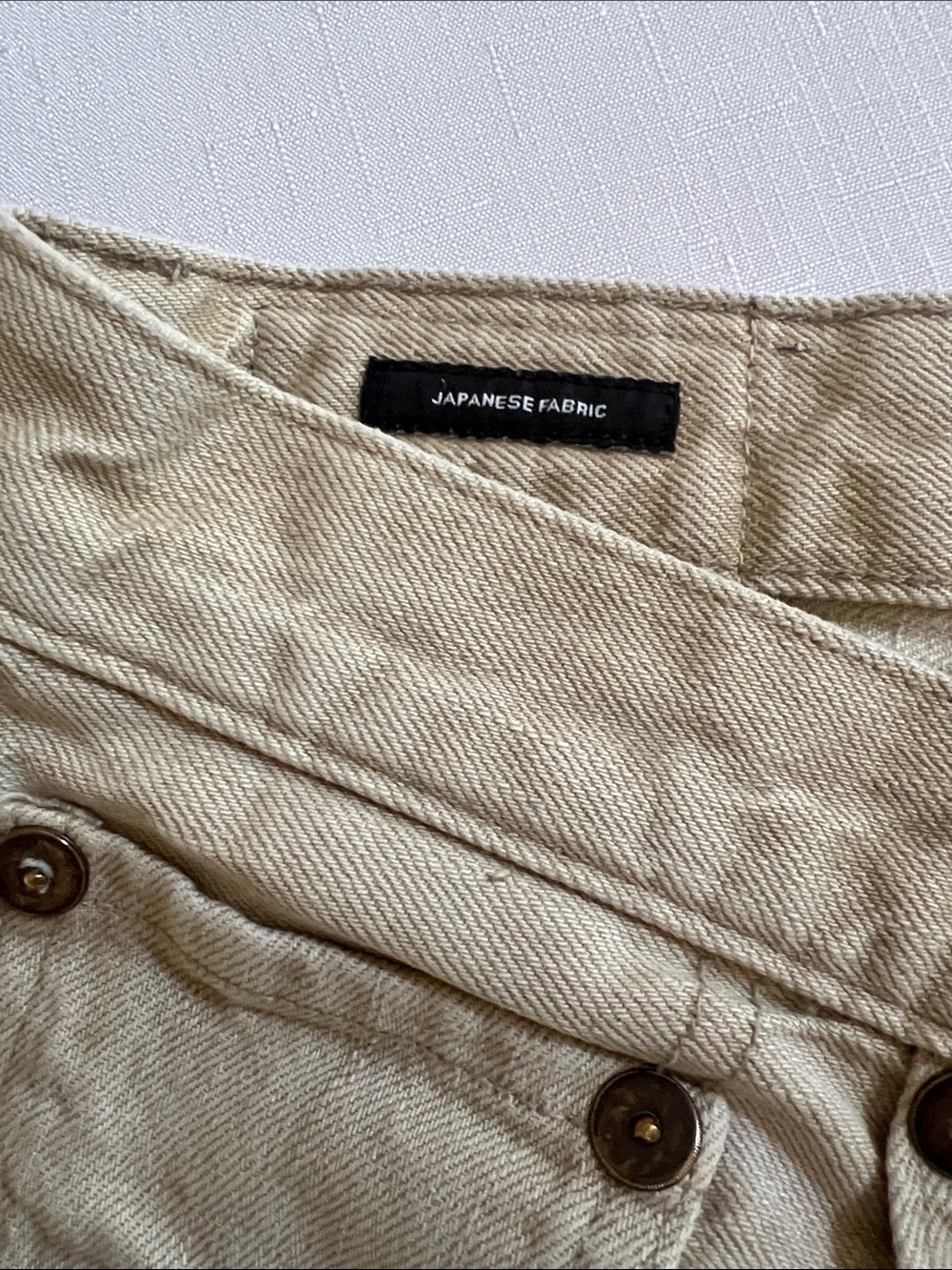 R13 Boyfriend Jeans - Harlyn Khaki Casual Japanese Denim size 31 - Picture 7 of 12